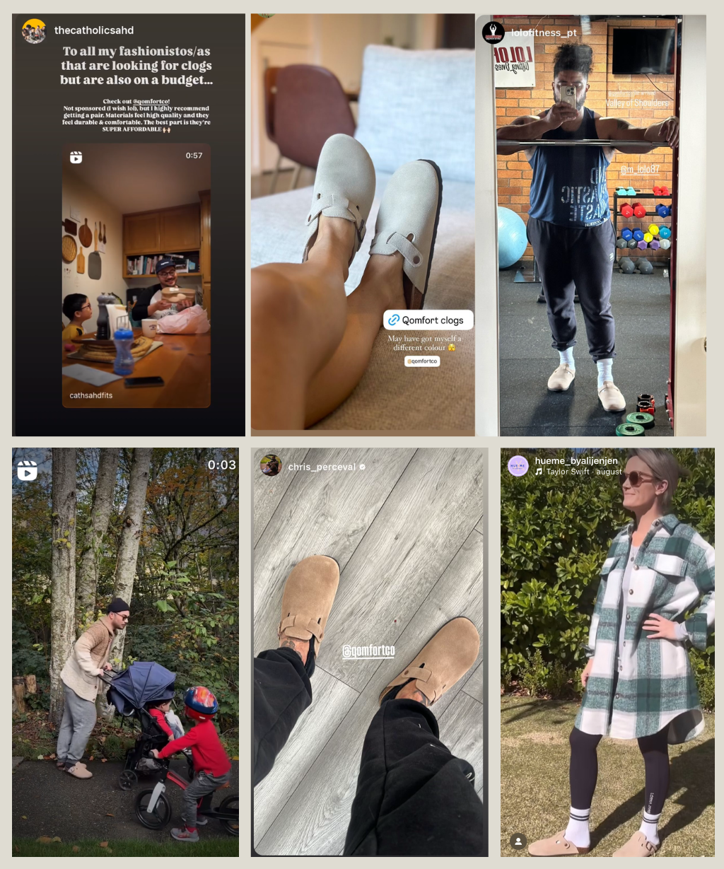 Fur-lined Suede Clogs by Qomfort